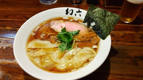 「醤油ワンタンそば」@中華そば 幻六の写真