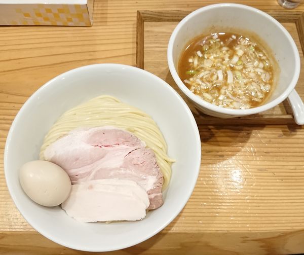「【限定】鶏白湯つけ麺＋味玉」@麺屋鈴春の写真