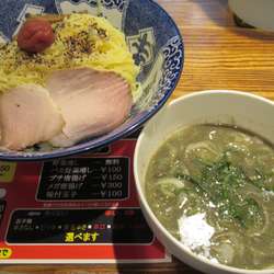 【限定】梅塩つけそば（750円）