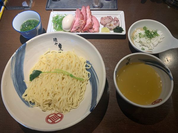 「薬涼 潮つけそば+釜焼きチャーシュー+味玉 ￥950+￥220+」@麺や 虎徹の写真