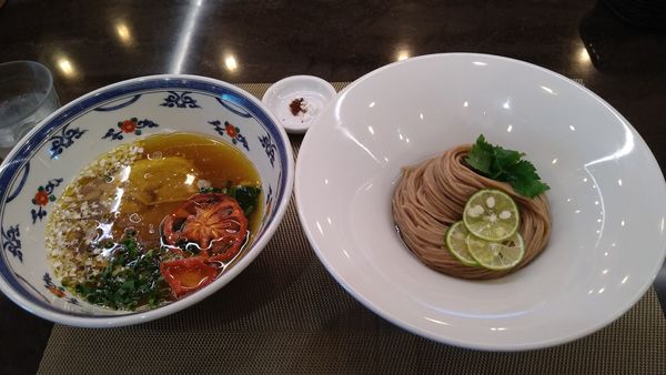 「挽き立て小麦つけめん¥1000-」@MENSHOの写真