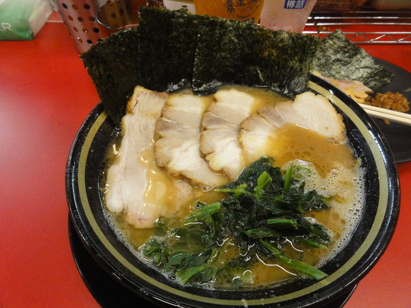 「ラーメン普通バラ☓3金麦☓2」@IEKEI_TOKYO 王道家直系の写真