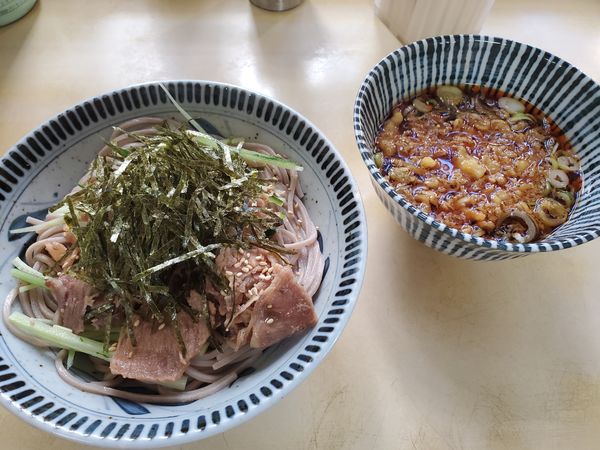 「冷やし肉つけそば」@相州そば 関内本店の写真