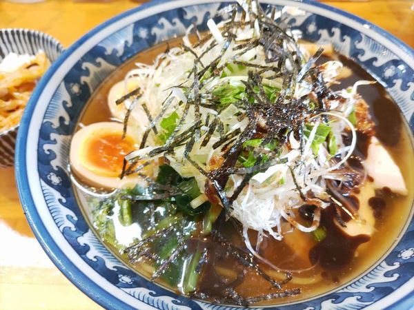 「和風冷やしラーメン＋味玉（夏季限定）」@ラーメン Sorenariの写真