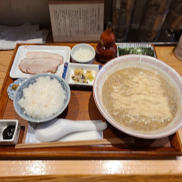 「鯖(さば)定食¥1000」@炭火焼濃厚中華そば 海富道の写真