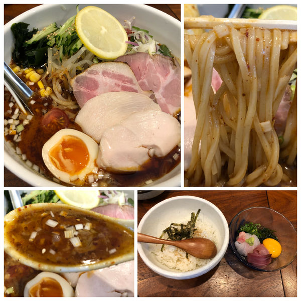 「冷やし坦々麺 900円 鯛めし 450円」@讃岐ラーメン 香麦の写真