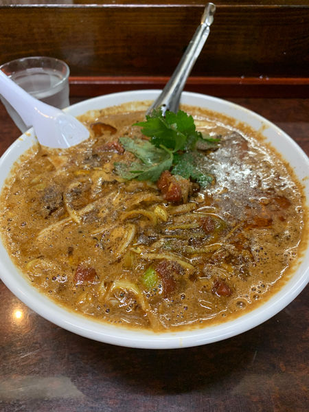 「限定 トマト入り坦々麺」@鶏こく中華 すず喜の写真