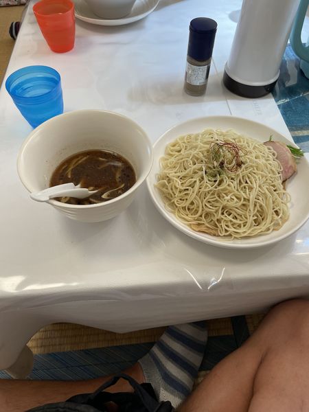 「つけ麺（大盛り&半チャーハン）」@らーめん食堂 ゆうき屋の写真