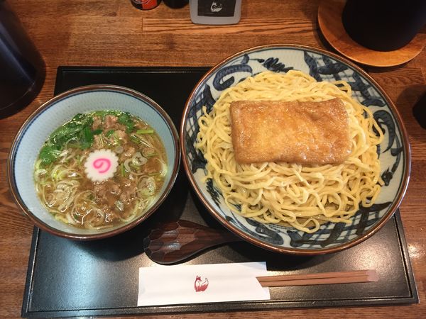 「【平日限定】きつねのつけ蕎麦(大300g)【1000円】」@中華蕎麦 きつねの写真