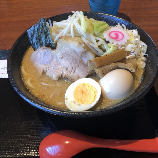 「野菜味噌ラーメン　味玉」@中華そば 蓮の華の写真