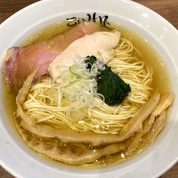 「川俣シャモ中華そば 塩」@仙台 自家製麺 こいけ屋の写真