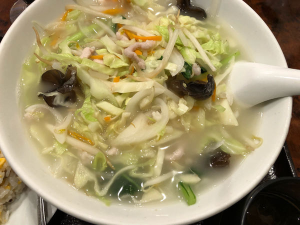 「野菜麺＋半チャーハンセット　800円」@聚楽園の写真