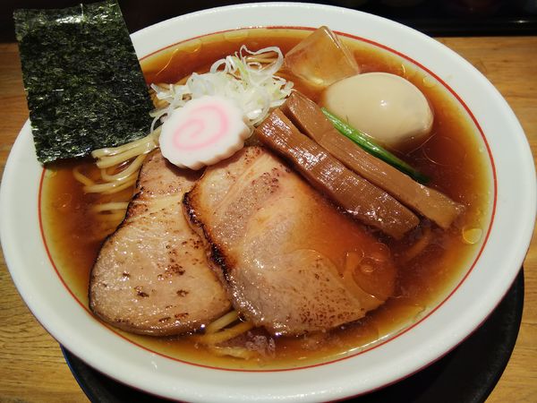 「【限定】冷やし煮干し醤油ラーメン　＋味玉：サービス券」@麺肴 ひづきの写真