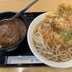 ミニカレー丼セット500+天ぷら100=600円
