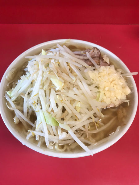 「小ラーメン　ニンニク　カラメ」@ラーメン二郎 千住大橋駅前店の写真