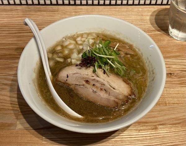 「限定・鮎そば（黒）」@らーめん 改の写真