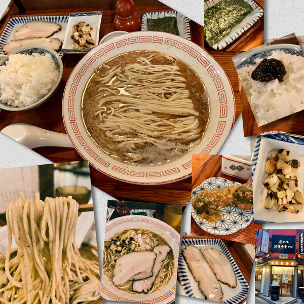 「鯖定食 1000円」@炭火焼濃厚中華そば 倫道の写真