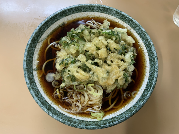 「春菊天そば (360円)」@立喰そば かしやまの写真