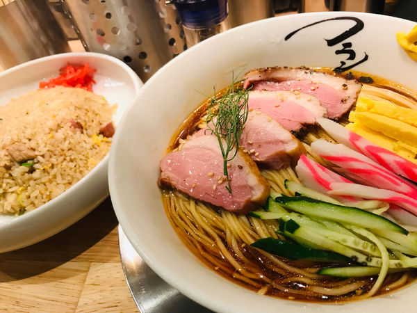 「冷やし中華 大盛 焼きめし 大盛 1,200円」@フラン軒の写真