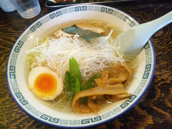 「支那そば（並、+ネギ）」@油麺専門店 江川亭 三鷹大沢店の写真