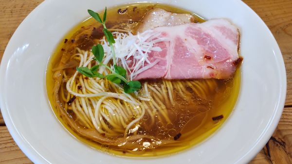 「Kiri Soba潮850円、和え玉白200円」@The Noodles & Saloon Kiriyaの写真