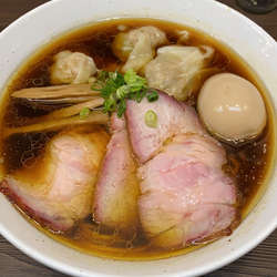 特製中華そばとチャーシューご飯