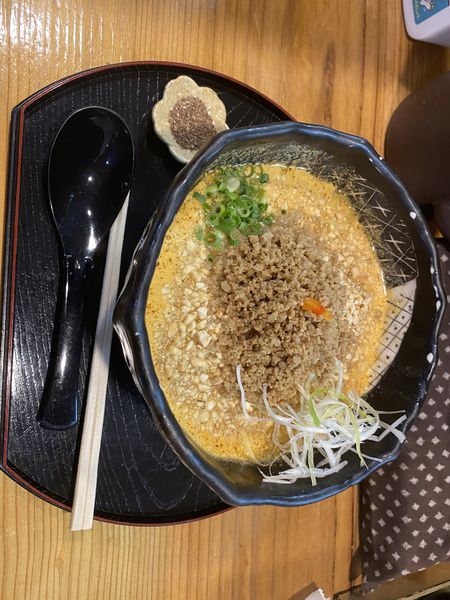 「坦々麺　大盛り」@豆でっぽうの写真