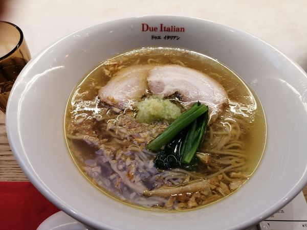 「黄金塩らぁ麺　　960円」@due Italian 溝口の写真