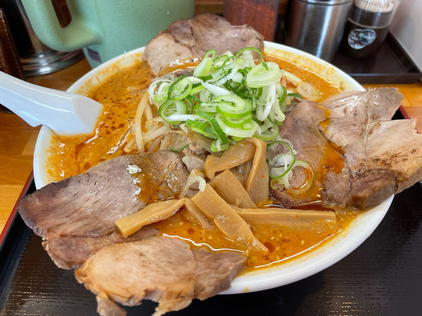 「辛味噌ラーメン大盛　チャーシュー」@北海とんこつら～めん純輝 八千代店の写真