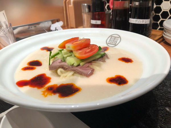 「牛骨冷やし混ぜ麺」@麺屋台 我馬 紙屋町店の写真