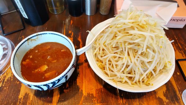 「つけ麺並盛＋野菜大盛」@つけめん らーめん 荒海の写真