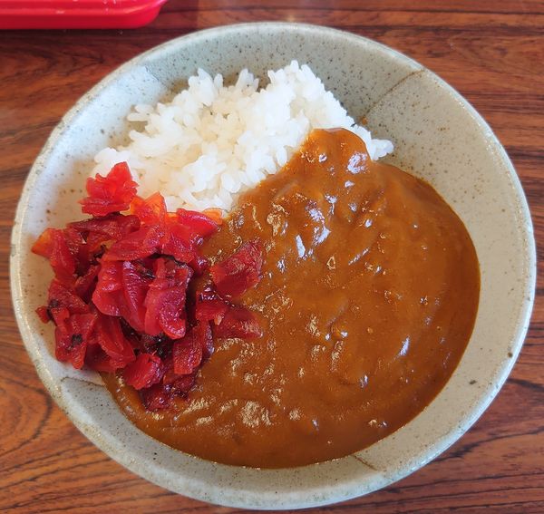 「ミニカレーライス(165円)」@新ラーメンショップ 狭山本部の写真