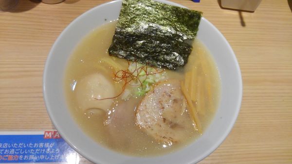 「とんしお大盛、味玉」@麺屋 辰巳の写真