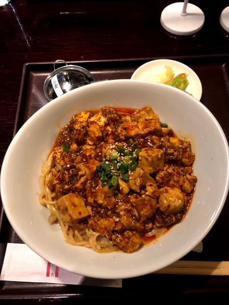 「麻婆汁なり坦々麺セット　1500円」@過門香 銀座店の写真