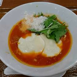 モッツァレラチーズの無添加スープトマト麺_750円