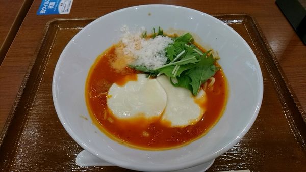 「モッツァレラチーズの無添加スープトマト麺_750円」@トマトの花 イオンモール日の出店の写真