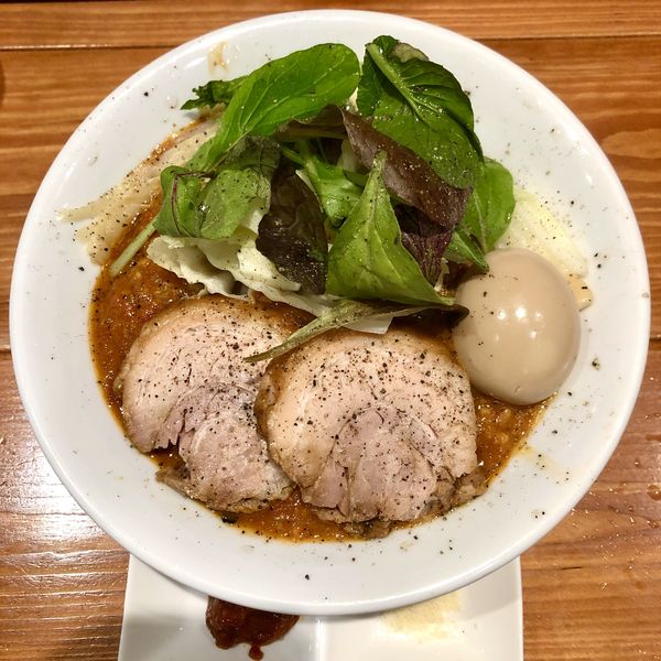 「【限定①】オニオントマトソースのまぜそば」@麺屋 真心の写真