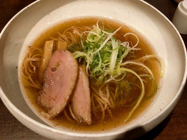 「鴨出汁そば+大盛無料 780円」@麺麓 烏丸御池店の写真