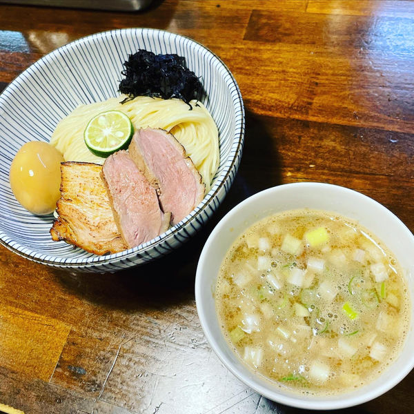 「煮干しと鴨の白湯つけ麺」@CLAM＆BONITO貝節麺RAIKの写真