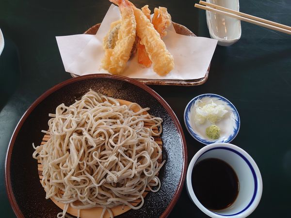 「海老天もり蕎麦きり(1800円)」@みやび庵の写真