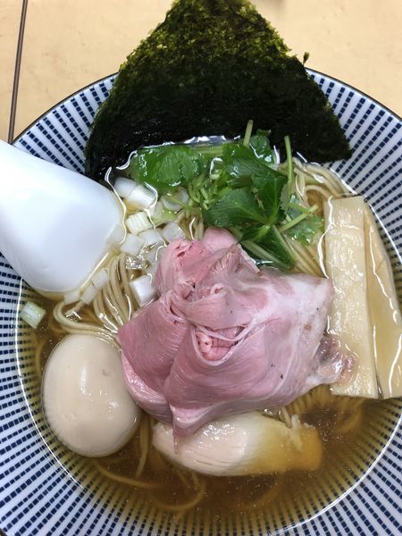 「特製煮干そば(白醤油)960円」@中華そば よしかわの写真