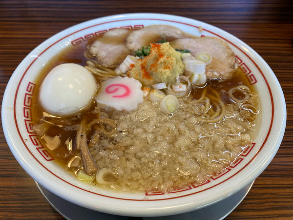 「背脂生姜そば」@秋刀鮪だし 宣久の写真