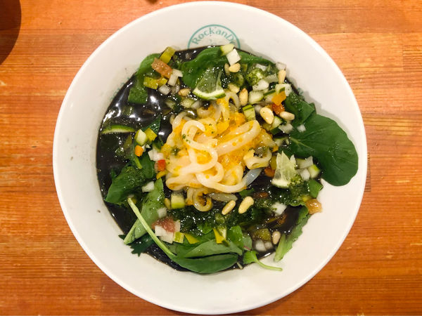 「★＜限定麺＞冷製 烏賊ブラック🍜¥1,500」@麺屋 六感堂 Rock'anDoの写真