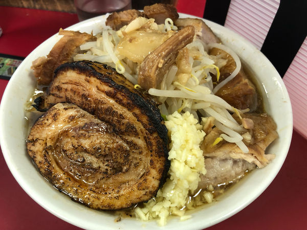 「小ラーメン 豚入り 巻きチャー」@蓮爾 登戸店の写真