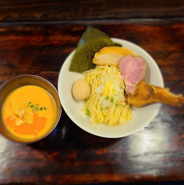 「【2周年】オマール海老の白味噌クリームチーズつけそば」@中華そば ひしおの写真