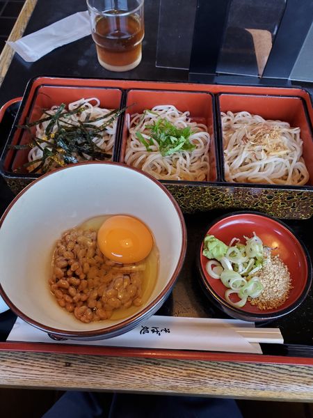 「納豆そば」@そば処 大村庵の写真