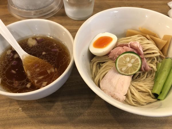 「白醤油つけ麺」@銀座 創龍の写真