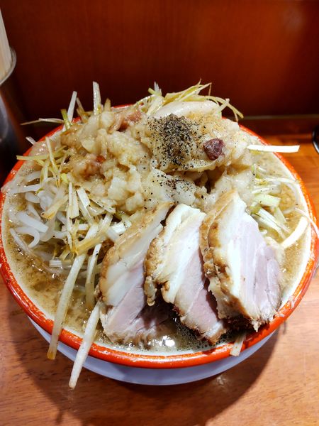 「ネギラーメン ヤサイマシ、アブラマシ」@らーめん バリ男 豊洲店の写真