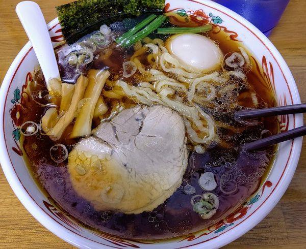 「中華そば750円 味玉100円」@中華そば れもんの写真