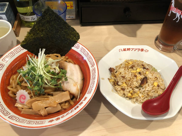 「武蔵野油そばチャーハンセット」@武蔵野アブラ学会 吉祥寺店の写真